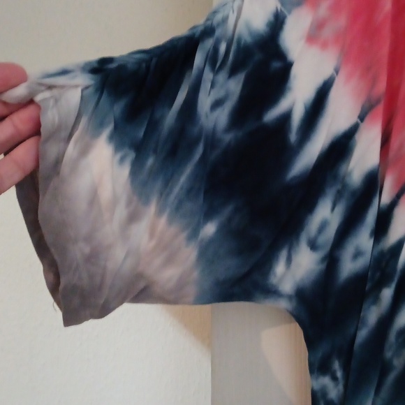Live well active women's tie dye pullover shirt open shoulders size 18/20 - Picture 4 of 4